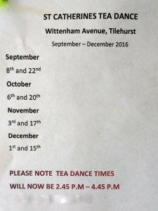 Tea Dance Dates