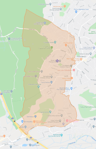 Parish Boundary of St Catherine's Tilehurst & St Birinus Calcot
