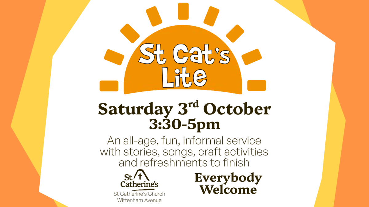 St Cat’s Lite – Saturday 3rd&nbsp;Oct